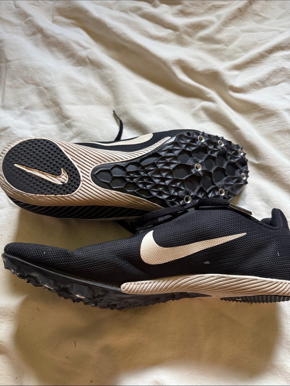 Nike Men’s Black and White Track Spikes